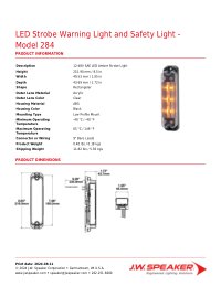 Product Spec Sheet